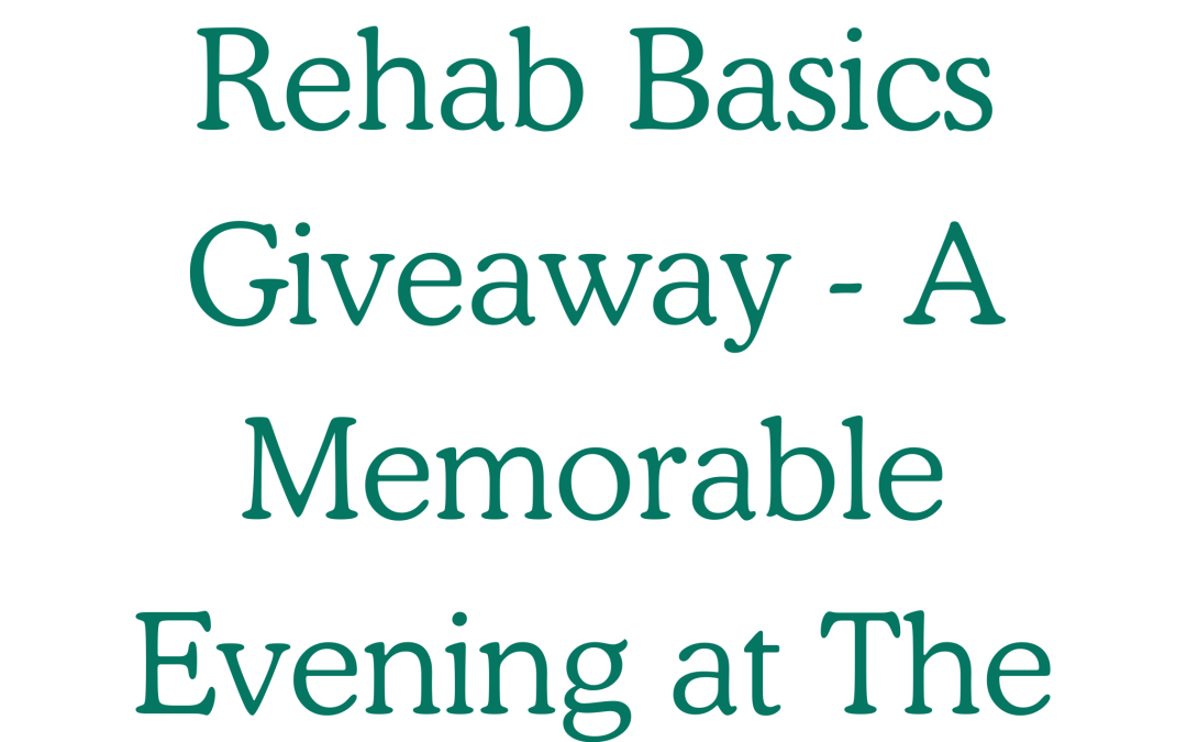 Leanne Wins HM Rehab Basics Giveaway – A Memorable Evening at The RAJ